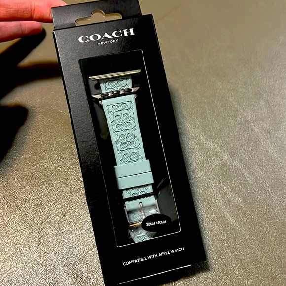 Coach Accessories Coach Apple Watch Band 38mm4mm Slate Blue Color